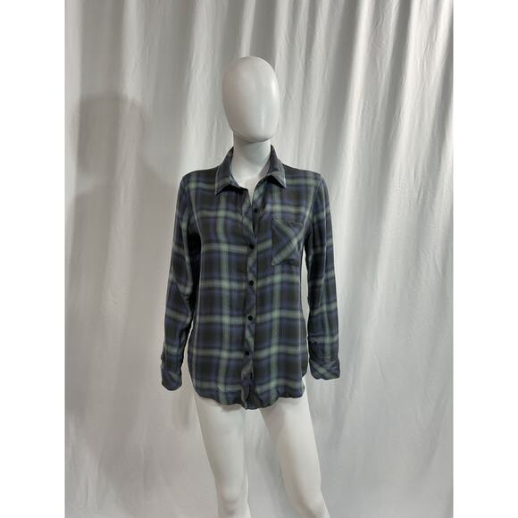 Rails 'Hunter' Blue Top Size S - Picture 2 of 5